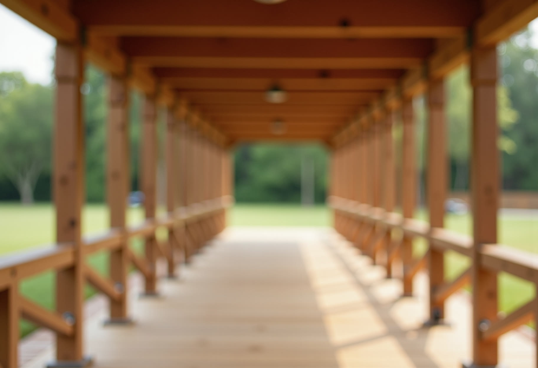 Pavilion after two-coat oil stain