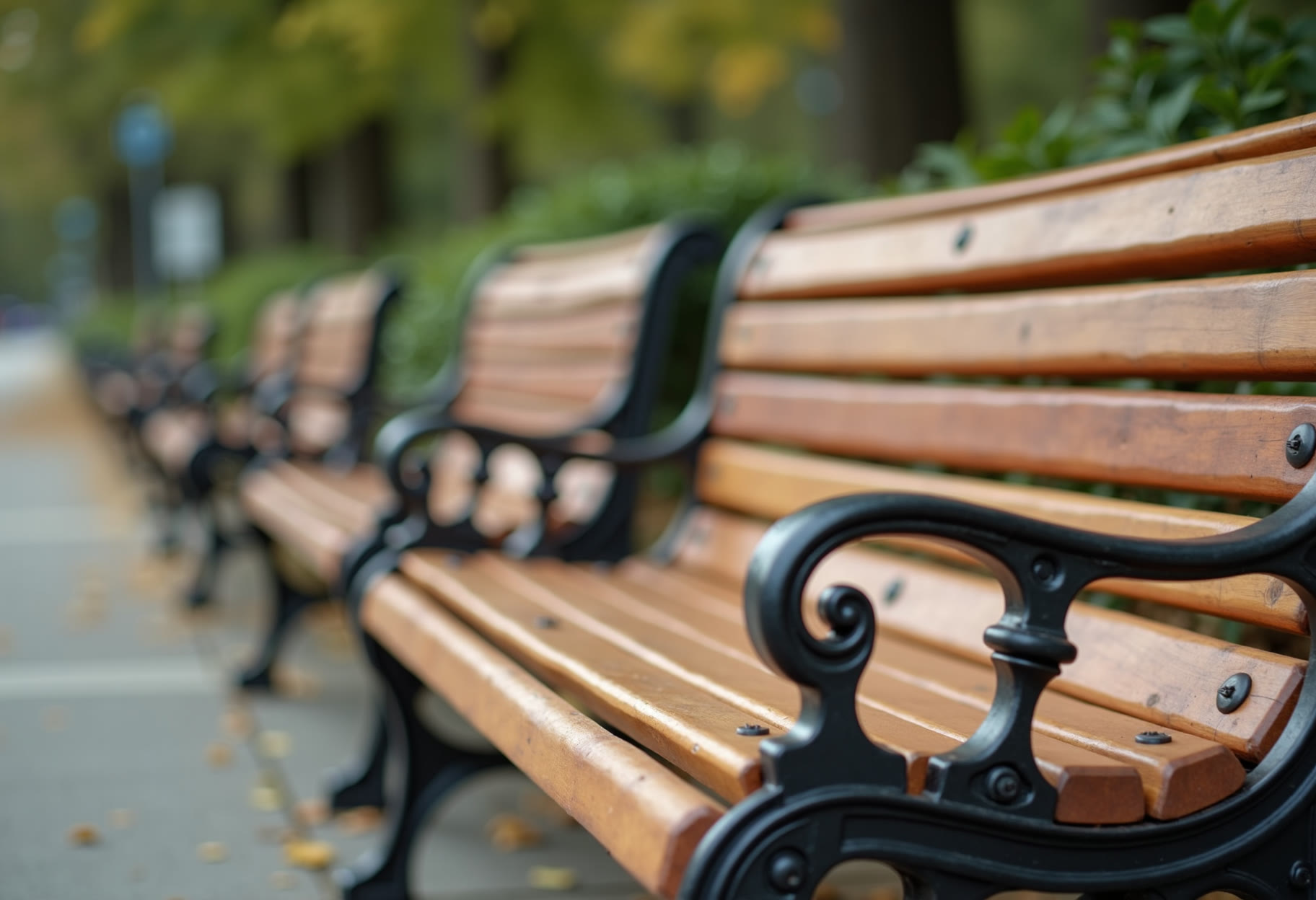Benches and railings refreshed